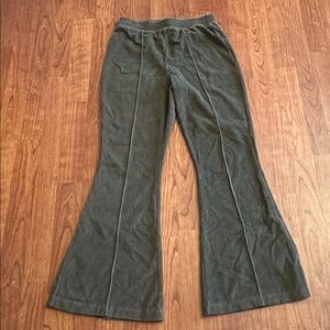 Aerie Olive Green Flare Pants